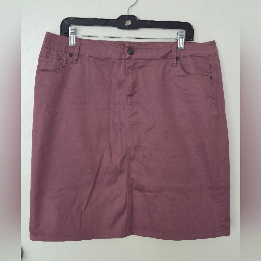 Zara Mauve Straight Skirt